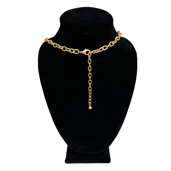 No Label Pearl and Gold Cluster Statement Necklace - Picture 4 of 4